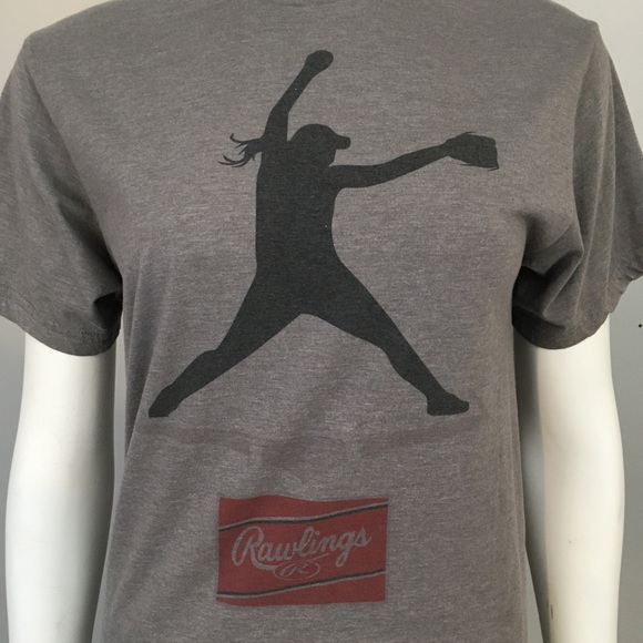 Elevate Rawlings T-Shirt women’s Baseball - Picture 2 of 5